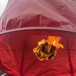 Shifen: the inside of the lantern