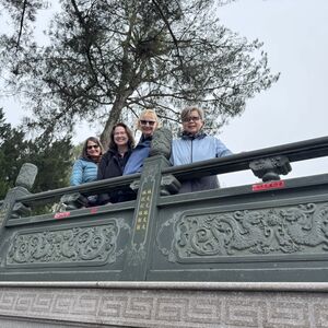 Wen Wu Temple: Mary, Amy, Deborah and me