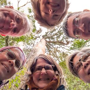 Bill's idea of a group photo.  Love it!