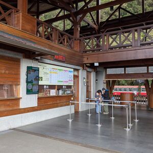 An emptier train station